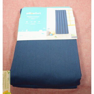 Pillowfort Twill Solid Kids' Blackout 42" x 84" Window Curtain Panel Navy*